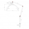 Arbetslampa / bordslampa Glow MX3 Half Moon vit