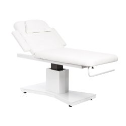 Elektrisk massagebänk / behandlingssäng VIBBEL RUKBA vit 1-motor