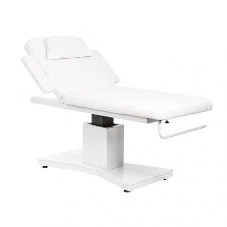 Elektrisk massagebänk / behandlingssäng VIBBEL RUKBA vit 1-motor