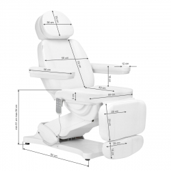 Elektrisk behandlingssäng SILLON CLASSIC vit 4-motor