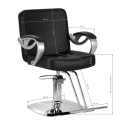 Frisörtstol HAIRSYSTEM ZA31 svart