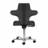 Arbetsstol / sadelstol AZZURRO SPECIAL 152 svart med ryggstöd