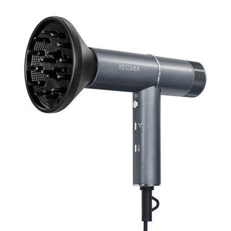 Hårfön / hårtork KESSNER JET 1600W IONIC grå
