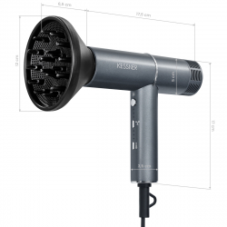 Hårfön / hårtork KESSNER JET 1600W IONIC grå