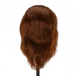 Övningshuvud GABBIANO i naturligt hår, färg 4H - 20 cm