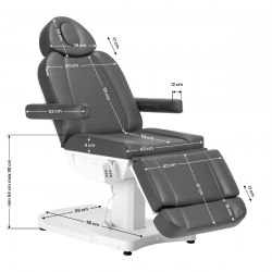 Elektrisk behandlingsbänk AZZURRO 803D 3-motor grå