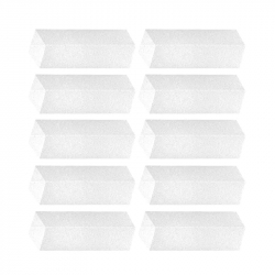 Nagelbuffer block vit 10 pack