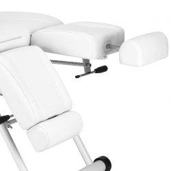 Fotvårdsstol / behandlingsbänk AZZURRO 563S PEDI vit