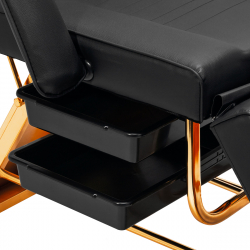 Behandlingsbänk / behandlingsstol svart SILLON 202 GOLD PRO