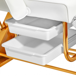 Behandlingsbänk / behandlingsstol vit SILLON 202 GOLD PRO