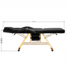 Behandlingsbänk / behandlingsstol svart SILLON 202 GOLD PRO