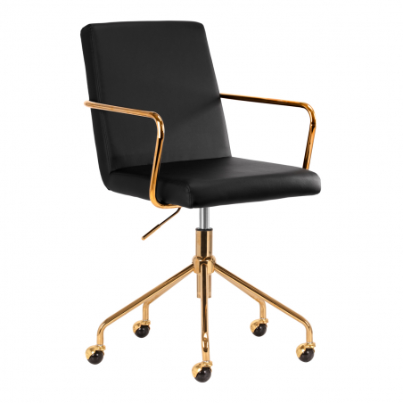 Arbetsstol / kundstol QS-OF211G GOLD svart