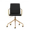 Arbetsstol / kundstol QS-OF211G GOLD svart