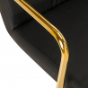 Arbetsstol / kundstol QS-OF211G GOLD svart