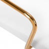 Arbetsstol / kundstol QS-OF211G GOLD vit