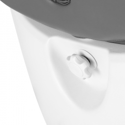 Elektrisk fotvårdsstol / behandlingsbänk AZZURRO 870S PEDI 3-motor grå