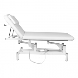 Elektrisk massagebänk / massagestol vit 079 1-motor