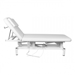 Elektrisk massagebänk / massagestol vit 079 1-motor