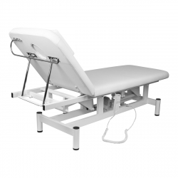 Elektrisk massagebänk / massagestol vit 079 1-motor