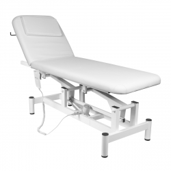 Elektrisk massagebänk / massagestol vit 079 1-motor