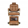 Barberarstol GABBIANO BOSS OLD LEATHER ljusbrun