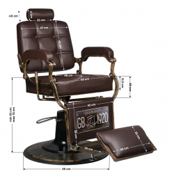 Barberarstol GABBIANO BOSS brun
