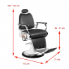 Barberarstol GABBIANO MOTO STYLE svart