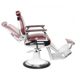 Barberarstol GABBIANO MOTO STYLE röd