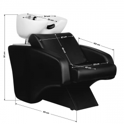 Schamponeringsstol HAIR SYSTEM C38 svart