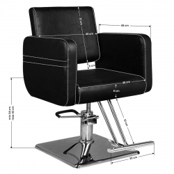 Frisörstol HAIR SYSTEM SM376 svart