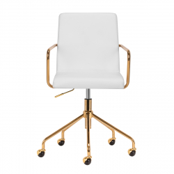 Arbetsstol / kundstol QS-OF211G GOLD gråaktig ljus beige