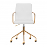 Arbetsstol / kundstol QS-OF211G GOLD gråaktig ljus beige