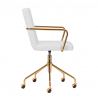 Arbetsstol / kundstol QS-OF211G GOLD gråaktig ljus beige