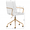 Arbetsstol / kundstol QS-OF211G GOLD gråaktig ljus beige