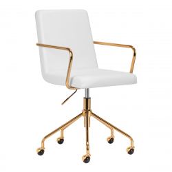 Arbetsstol / kundstol QS-OF211G GOLD gråaktig ljus beige