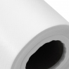 Engångsunderlägg i foliefodrat / laminerat fleece 0,8 x 50m vit perforerad