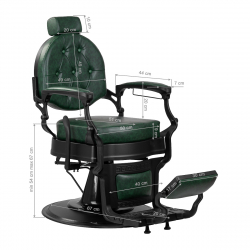 Barberarstol GABBIANO PRESIDENT grön
