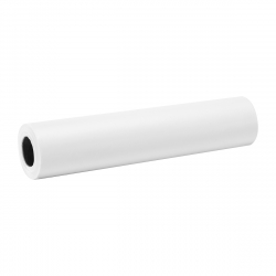 Engångsunderlägg i foliefodrat / laminerat fleece 0,8 x 50m vit perforerad