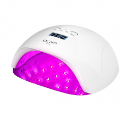LED / UV nagellampa OCHO X13 65W plus vit med spegelbottnen och ljusterapi