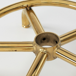 Arbetsstol / sadelstol 6001G guld / vit