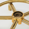 Arbetsstol / sadelstol 6001G guld / vit