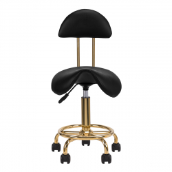 Arbetsstol / sadelstol 6001G guld / svart