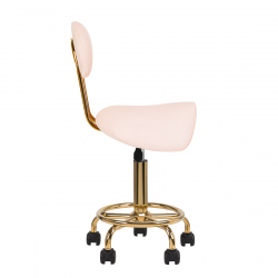 Arbetsstol / sadelstol 6001G guld / rosa