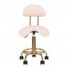 Arbetsstol / sadelstol 6001G guld / rosa