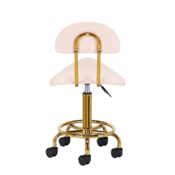Arbetsstol / sadelstol 6001G guld / rosa