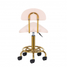 Arbetsstol / sadelstol 6001G guld / rosa