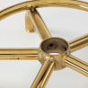 Arbetsstol / sadelstol 6001G guld / rosa