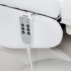 Elektrisk fotvårdsstol / behandlingsbänk Azzurro Lux PEDI vit 3-motor