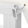 Elektrisk behandlingsbänk SILLON ECLIPSE vit 3-motor