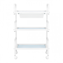 Rullvagn Basic 121 med låda vit